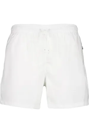 FEDELI Badetøj, Herre, Hvid, M, Uld, Hvide badeshorts elastisk talje