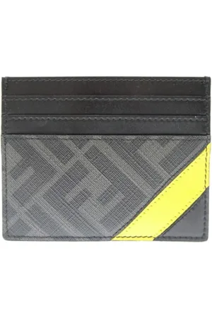 Fendi Pre-owned, Herre, Sort, ONE SIZE, Læder, Pre-owned Canvas punge