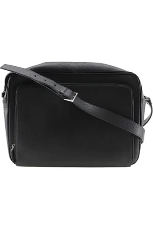 Prada Pre-owned, Herre, Sort, ONE SIZE, Uld, Pre-owned Laeder crossbody-tasker