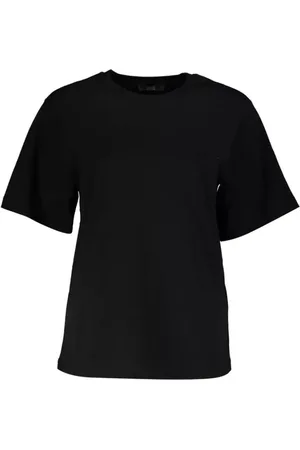 Roberto Cavalli Top, Dame, Sort, XS, Bomuld, Enkel Sort Bomuld T-Shirt