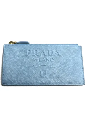 Prada Pre-owned, Dame, Blå, ONE SIZE, Tyl, Pre-owned Laeder punge