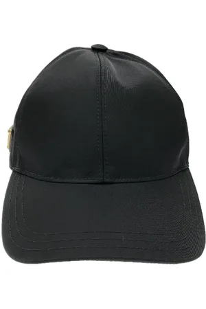 Prada Pre-owned, Dame, Sort, ONE SIZE, Tyl, Pre-owned Stof hatte