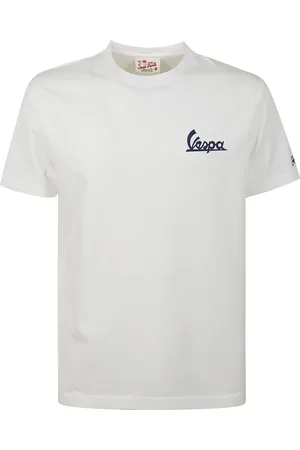 MC2 SAINT BARTH Top, Herre, Hvid, M, Bomuld, Hvid Bomulds T-shirt med Logo Print