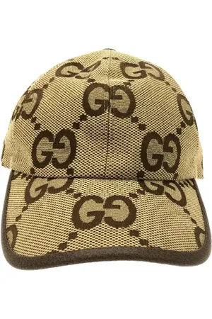 Gucci Pre-owned, Dame, , ONE SIZE, Bomuld, Pre-owned Bomuld hatte