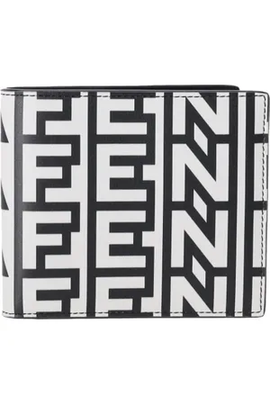 Fendi Pre-owned, Herre, Hvid, ONE SIZE, Uld, Pre-owned Laeder punge