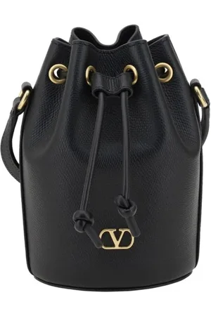 VALENTINO GARAVANI Taske, Dame, Sort, ONE SIZE, Uld, Mini VLogo Snørelukning Spandetaske