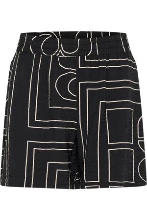 My Essential Wardrobe Shorts, Dame, Sort, 3XL, Uld, Sort AOP Shorts & Knickers