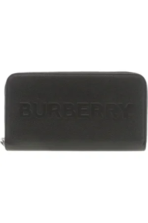 Burberry Pre-owned, Dame, Sort, ONE SIZE, Tyl, Pre-owned Laeder punge