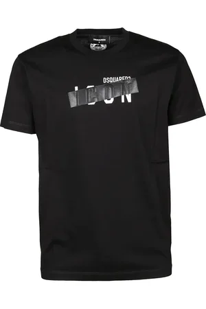 Dsquared2 Top, Herre, Sort, XL, Ikonisk T-shirt til Mænd