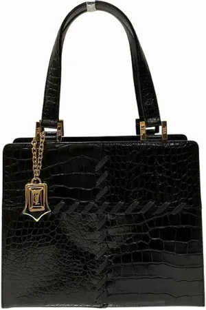 Saint Laurent Pre-owned, Dame, Sort, ONE SIZE, Uld, Pre-owned Laeder hndtasker