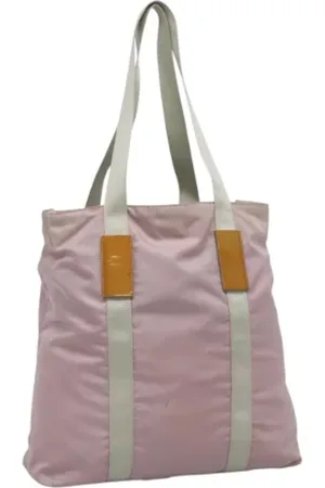 Prada Pre-owned, Dame, Lyserød, ONE SIZE, Nylon, Pre-owned nylon totes