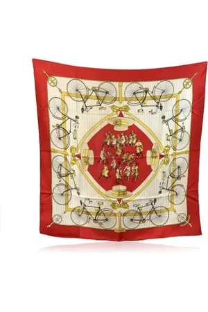 Hermès Pre-owned, Dame, Flerfarvet, ONE SIZE, Tyl, Pre-owned Silke trklaeder