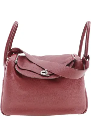 Hermès Pre-owned, Dame, Rød, ONE SIZE, Uld, Pre-owned Laeder skuldertasker