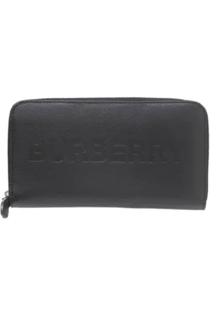 Burberry Pre-owned, Dame, Sort, ONE SIZE, Læder, Pre-owned Laeder punge