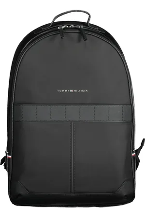 Tommy Hilfiger Taske, Herre, Sort, ONE SIZE, Uld, Sort herre rygsæk med lynlåslukning