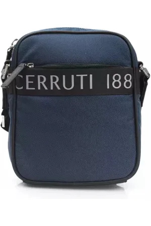 Cerruti 1881 Taske, Herre, Blå, ONE SIZE, Nylon, Blå Nylon Messenger Taske med Lynlåslukning
