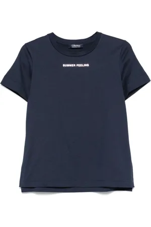 Max Mara Top, Dame, Blå, M, Blå T-shirts og Polos