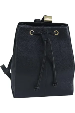 Burberry Pre-owned, Dame, Sort, ONE SIZE, Uld, Pre-owned Laeder rygsaekke