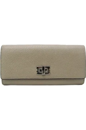 Fendi Pre-owned, Dame, , ONE SIZE, Tyl, Pre-owned Laeder punge