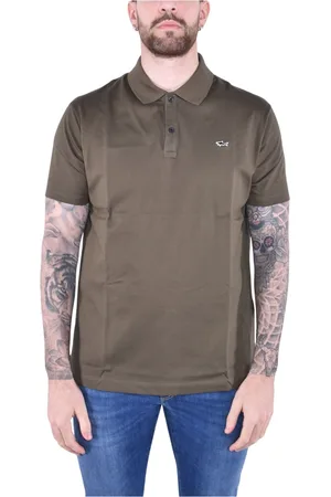 Paul & Shark Top, Herre, Grøn, XL, Bomuld, Kortærmet bomuldspiké polo skjorte
