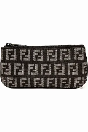 Fendi Pre-owned, Dame, Brun, ONE SIZE, Tyl, Pre-owned Canvas punge
