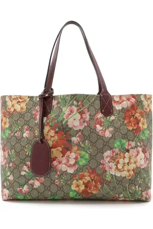 Gucci Pre-owned, Dame, Flerfarvet, ONE SIZE, Tyl, Pre-owned Canvas totes