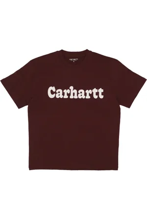 Carhartt Top, Dame, Brun, M, Bomuld, Bubble Tee Soft Fit Crew Neck