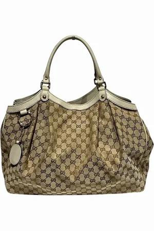Gucci Pre-owned, Dame, , ONE SIZE, Tyl, Pre-owned Canvas totes