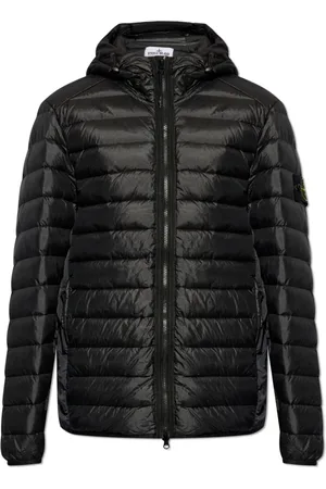 Stone Island Jakke, Herre, Sort, L, Uld, Hættejakke