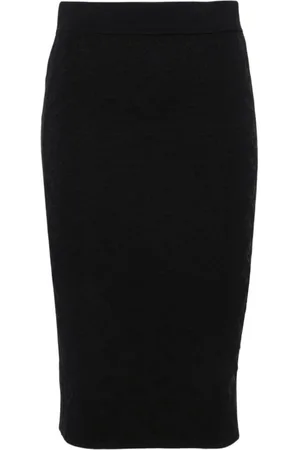 Pinko Nederdel, Dame, Sort, S, Sort Love Birds Strik Nederdel