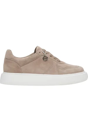 Estro Sko, Dame, Brun, 38 EU, Læder, Brun læder sneakers til kvinder med en fleksibel sål