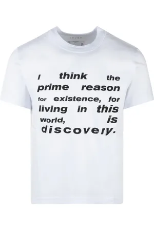 SACAI Top, Herre, Hvid, S, Bomuld, James Dean Grafisk T-shirt