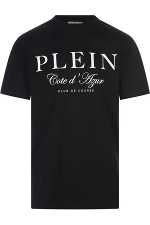 Philipp Plein Top, Herre, Sort, XL, Bomuld, Sorte bomuldst-shirts og polos