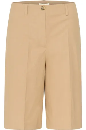 Soaked in Luxury Shorts, Dame, , M, Uld, Stilfulde Shorts & Knickers Travertine