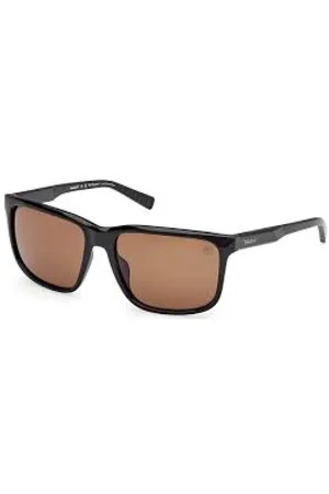 Timberland Tilbehør, Herre, Sort, 59 MM, Polariserede solbriller sorte firkantede stil