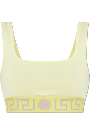 VERSACE Sport, Dame, Gul, M, Bomuld, Kort lingeritop