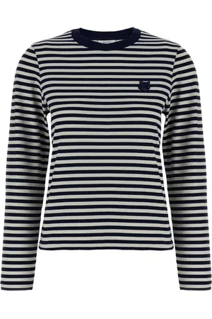Maison Kitsuné Top, Dame, Blå, XS, Blå T-shirts og Polos