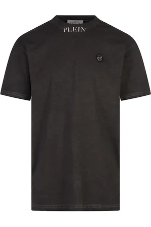 Philipp Plein Top, Herre, Sort, M, Bomuld, Sort Bomuld T-shirts og Polos