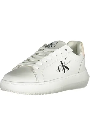 Calvin Klein Sko, Dame, Hvid, 40 EU, Læder, Hvid Læder Dame Sneaker
