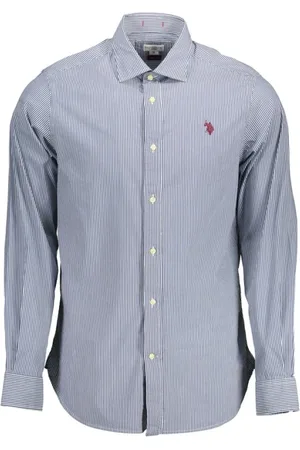 U.S. Polo Assn. Skjorte, Herre, Blå, XL, Bomuld, Blå Bomuld Herre Skjorte Moderne Twist