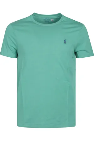 Ralph Lauren Top, Herre, Grøn, L, Logo T-shirt Basis Afslappet Slid