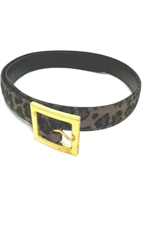 Fendi Pre-owned, Dame, Brun, ONE SIZE, Bomuld, Pre-owned Bomuld baelter