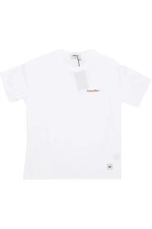 Caterpillar Top, Herre, Hvid, XL, Linear Logo Tee
