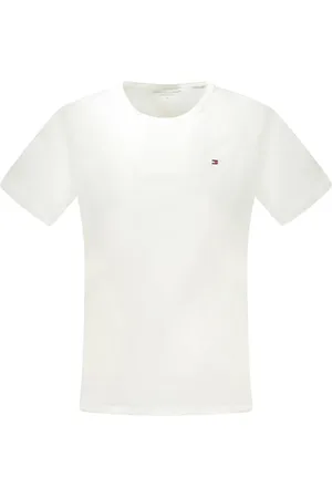 Tommy Hilfiger Top, Herre, Hvid, XL, Bomuld, Hvid Bomuld Herre T-Shirt Klassisk