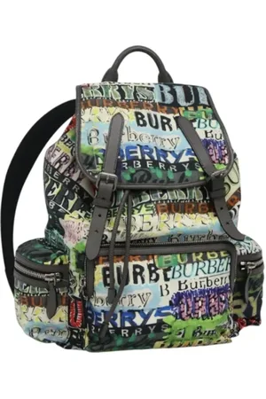 Burberry Pre-owned, Dame, Flerfarvet, ONE SIZE, Nylon, Pre-owned nylon rygsaekke