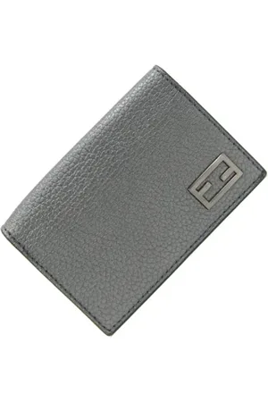Fendi Pre-owned, unisex, Grå, ONE SIZE, Tyl, Pre-owned Laeder punge