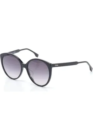 Fendi Pre-owned, Dame, Sort, ONE SIZE, Tyl, Pre-owned Plast solbriller