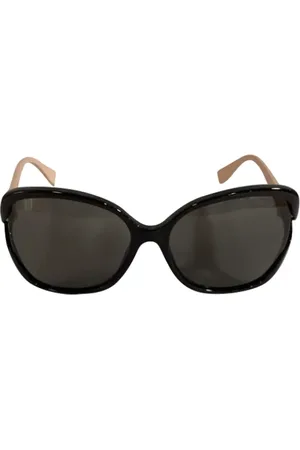 Fendi Pre-owned, Dame, Sort, ONE SIZE, Tyl, Pre-owned Acetat solbriller