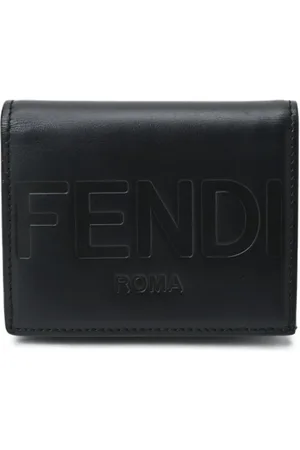 Fendi Pre-owned, Herre, Sort, ONE SIZE, Læder, Pre-owned Laeder punge