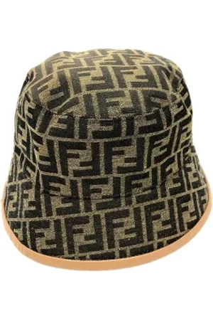 Fendi Pre-owned, Dame, Sort, ONE SIZE, Bomuld, Pre-owned Bomuld hatte